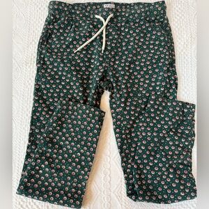 Beachy Boho Catch Surf Surfer Pants Graphic Print Flowers Small S